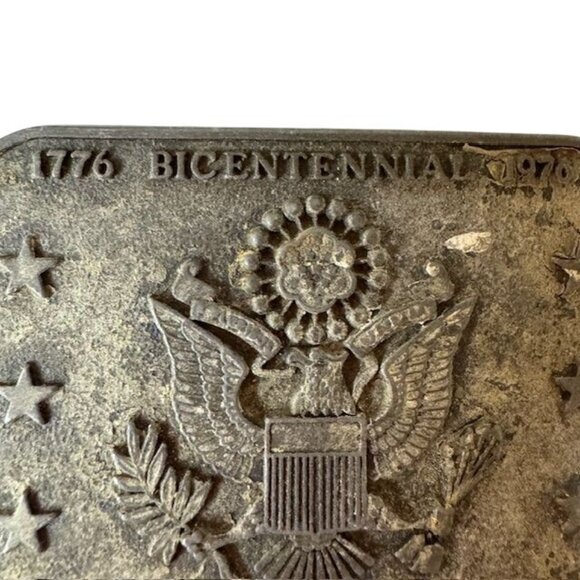 Vintage 1776-1976 Bicentennial Spirit Of America Belt Buckle - Picture 2 of 4